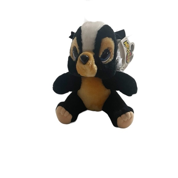 NWT Vintage Disney Parks Plush Flower the Skunk from Bambi 6” Stuffed Animal - Picture 2 of 6